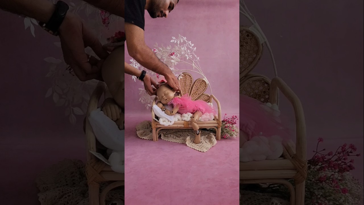 Newborn Baby Photoshoot styling inspiration using our props ♥️ 