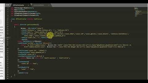 Error Datatable laravel