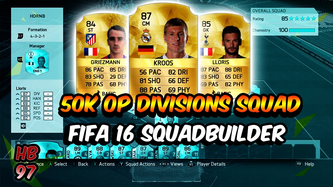 50k OP Division Destroying SquadBuilder - FIFA 16 Ultimate Team