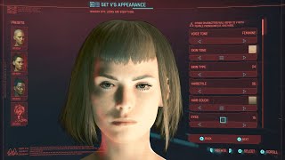 English Female V Cyberpunk 2077 Character Creation