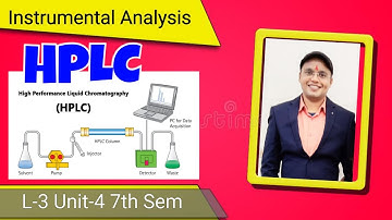 HPLC High Performance Liquid Chromatography, Principal & Types  L-3 Unit-4 Instrumental Analysis 7th