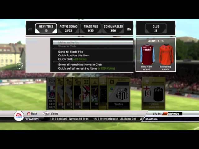 FIFA 12 Ultimate Team Walkthrough - (Buying Packs and Starting a Team)