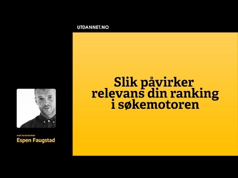 Video: Hvorfor Er Det Viktig å Velge Riktige Søkeord