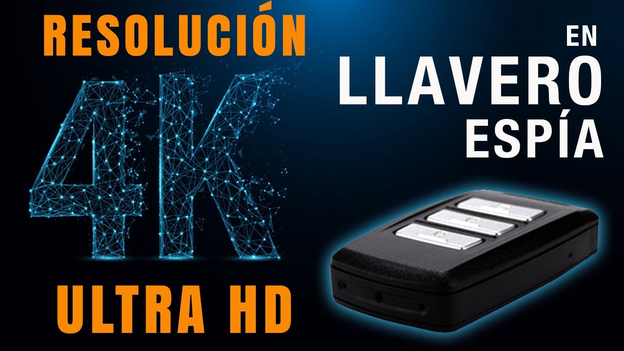 🕵️‍♂️ Cámara espía con resolución 4K en llavero de coche ❤ - Espiamos 