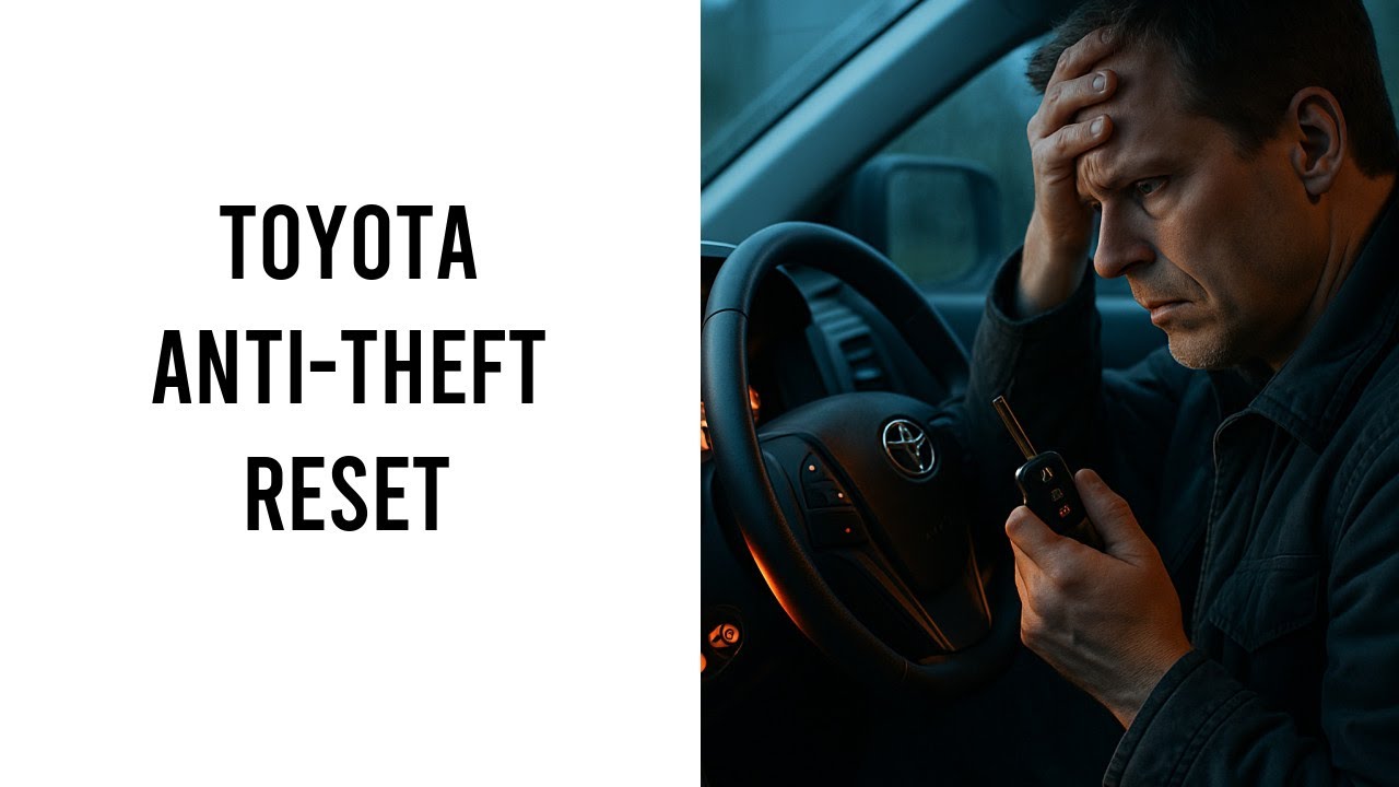 Toyota Anti Theft System Reset - YouTube