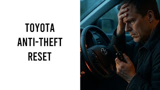Toyota Anti Theft System Reset