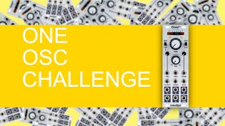 One Osc Challenge: Eurorack Intellijel Dixie II+