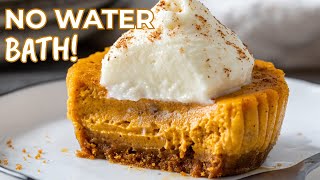 Mini Pumpkin Cheesecakes - No Cracks, Perfect Every Time