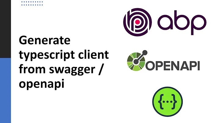 Building Typescript client from Swagger/OpenAPI
