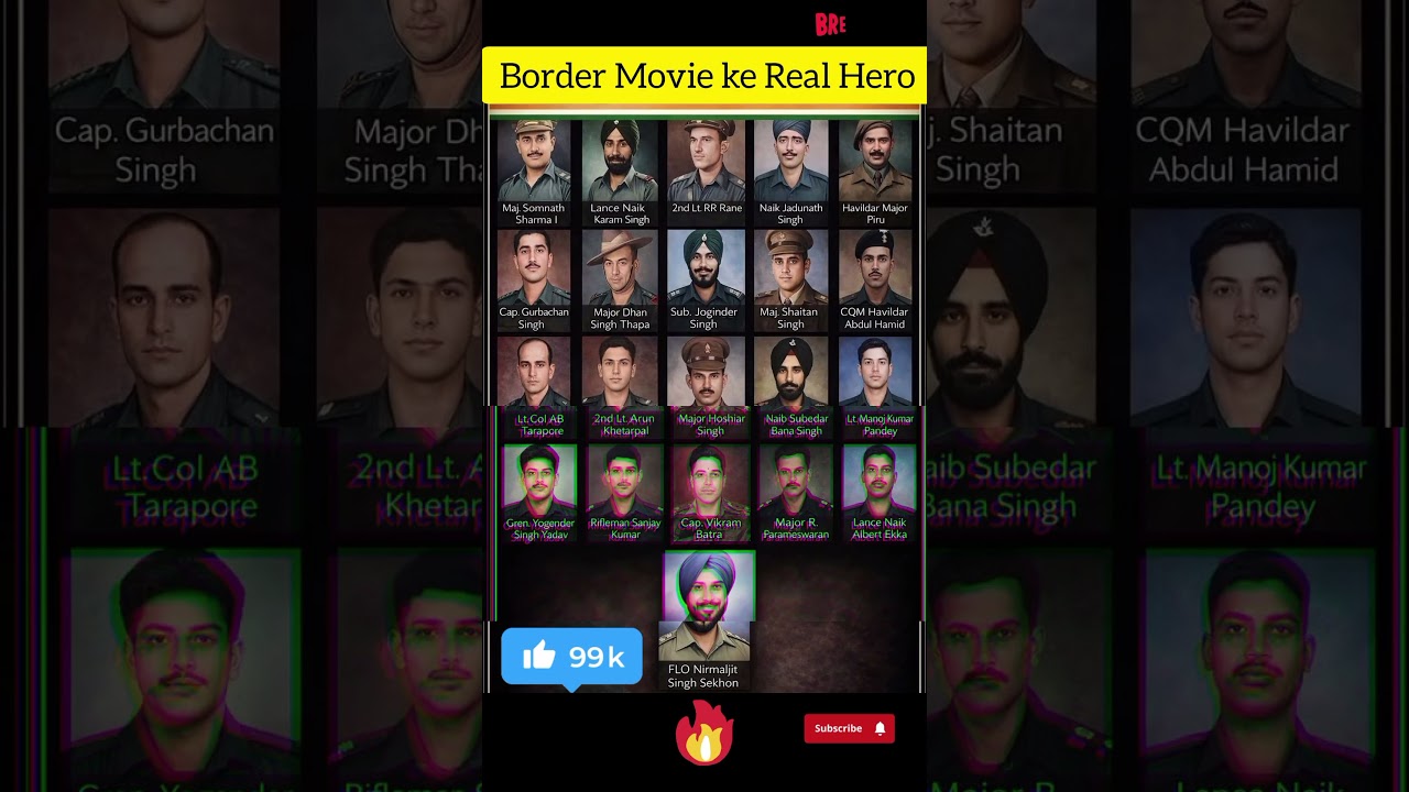 Border Movie ke Real Hero🫡🇮🇳