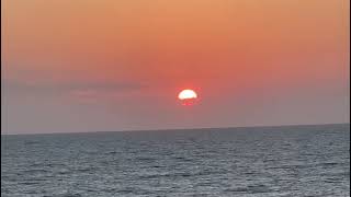 Sun Rise Over Waves : A moment of pure calm and peace #peace #ocean #sunrise #calm #calmvibes
