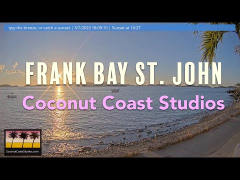 Frank Bay St. John Live Sunset Webcam live camera thumbnail
