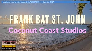 Coconut Coast Studios live HD Webcam over Frank Bay on St. John in the USVI