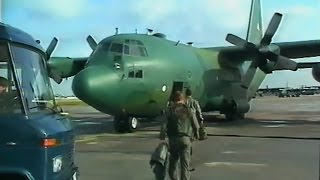 1992 - Nieuwslijn | Usaf C-130 Hercules Hulpvlucht Naar Sarajevo