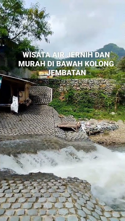 Wisata air jernih dan murah dibawah kolong jembatan #shorts