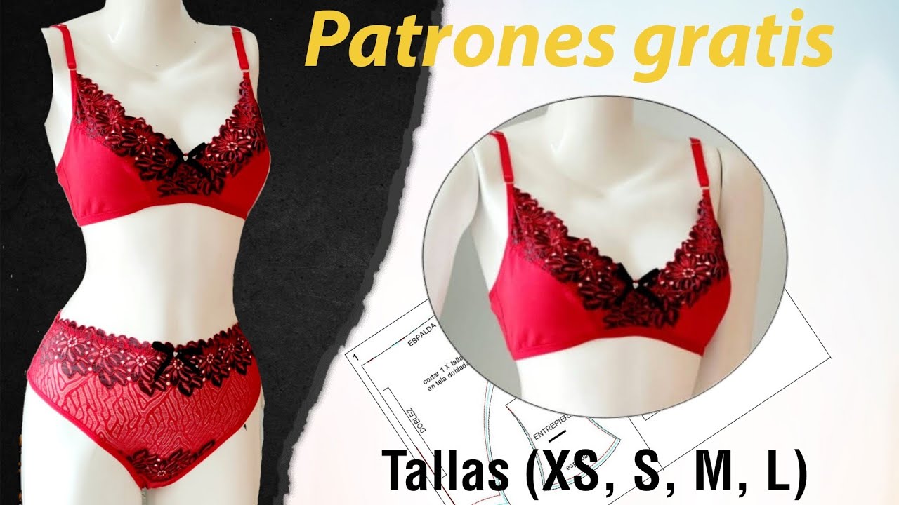 SET DE LENCERIA CLÁSICO (parte 1) PATRONES GRATIS