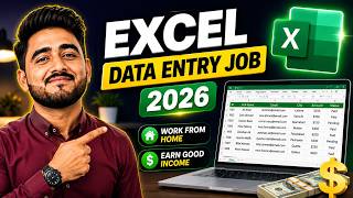 Microsoft Excel Data Entry Job Complete Course 2026 | Beginner to Advanced | Work From Home Jobs
