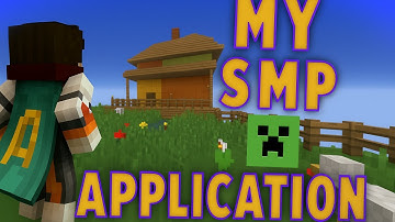 My Minecraft SMP Application...