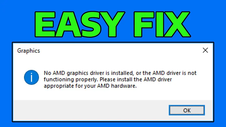 How To Fix No AMD Graphic Driver Is Installed Or The AMD Driver Is Not Functioning Properly