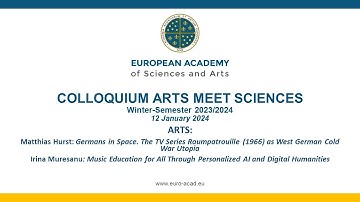 COLLOQUIUM ARTS MEET SCIENCES/WINTER SEMESTER 2023-2024