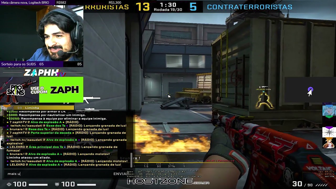 Zaphh sendo humilhado na escada do bombeiro !! De Zeus ainda KKKKK