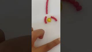 Making a simple barcelet design #beading #braceletmaking #braceletdesigns