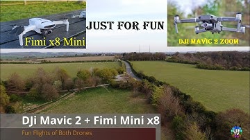 New Fimi Mini x8 & DJi Mavic 2 Zoom Flight, Face to face & lading together @ low range & just 4 Fun