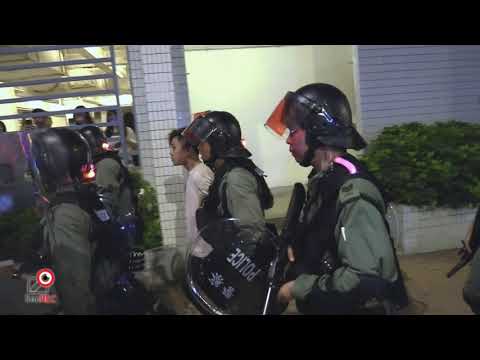 21SEP2019元朗雞地防暴隊拘捕一名年輕人