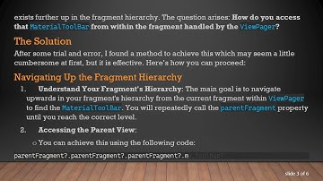 How to Access the Parent Fragment