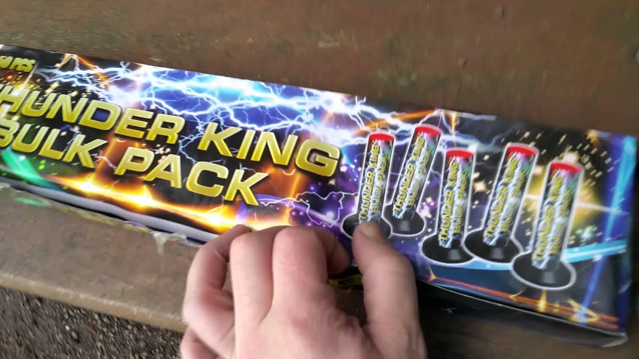Thunder king bulk pack Goed vuurwerk! Meer waarde voor je geld ( Alarm ging af)