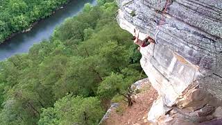 Starr mountain Rock climbing 5 11b top out view