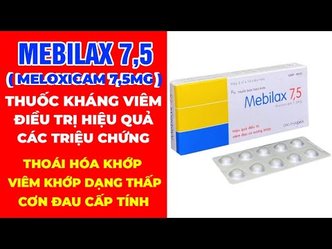 Video Thuốc Meloxicam 7,5 _ Mebilax 7,5 | Meloxicam là thuốc... - youtube