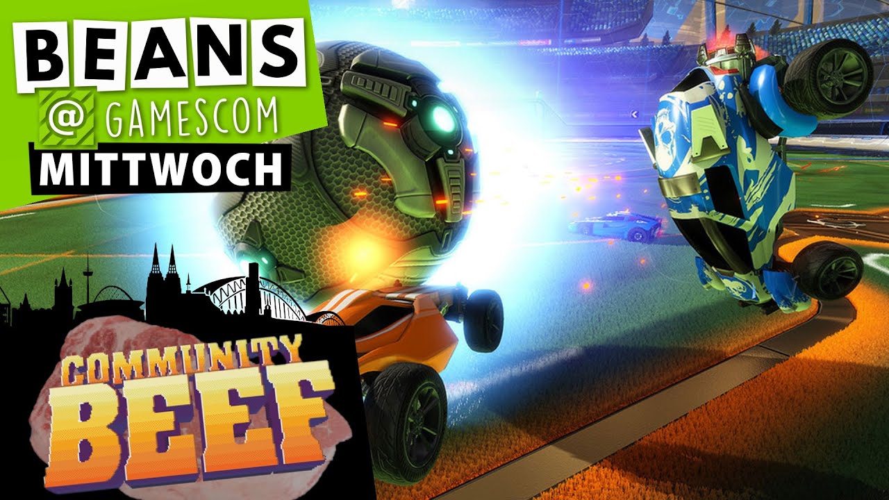 gamescom 2015 | Community Beef: Rocket League mit Budi und Schröck | 05.08.2015