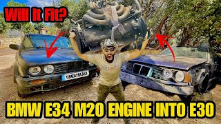 How To Swap A BMW E34 M20B25 Engine Into An E30! Part 1
