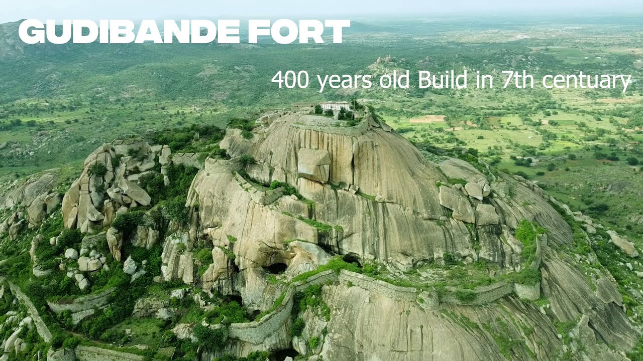 Embark on a Drone Adventure to Gudibande Fort: Unforgettable Bird's Eye View