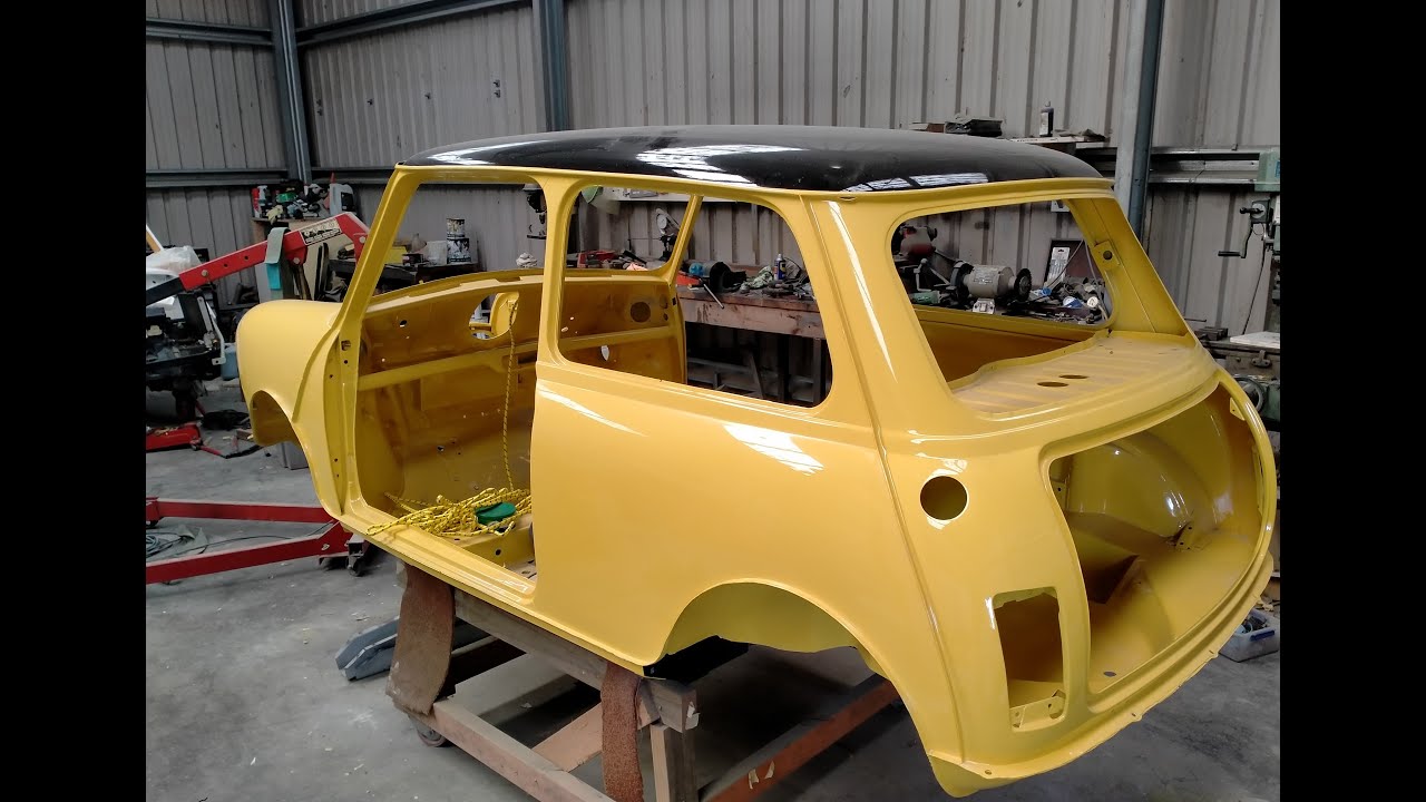classic mini boot lid rust repair part 2