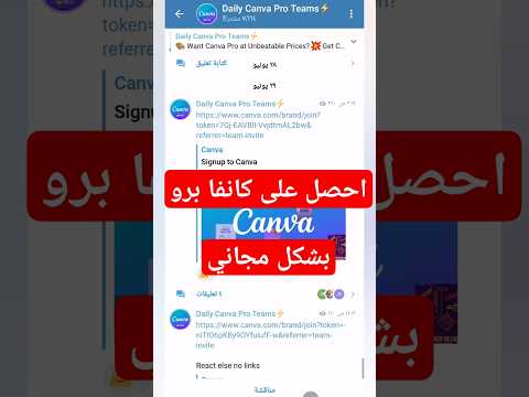 احصل على كانفا برو مجاني     كانفا برو كانفا