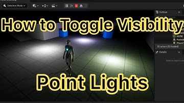 How to Toggle Visibility for Multiple Point Lights - Unreal Engine Blueprints UE5