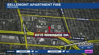 Crews respond to fire at Metairie apartment complex