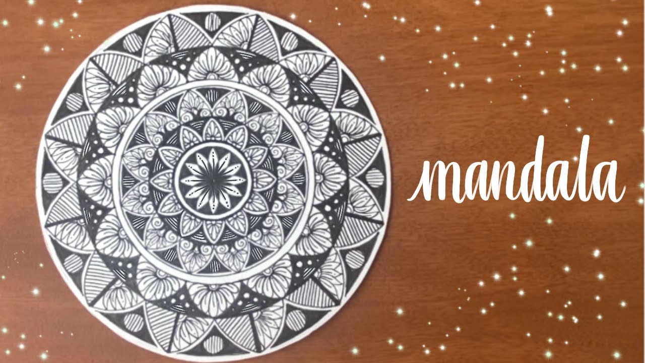 Drawing A Mandala 🌻 ️ Meditative Art YouTube