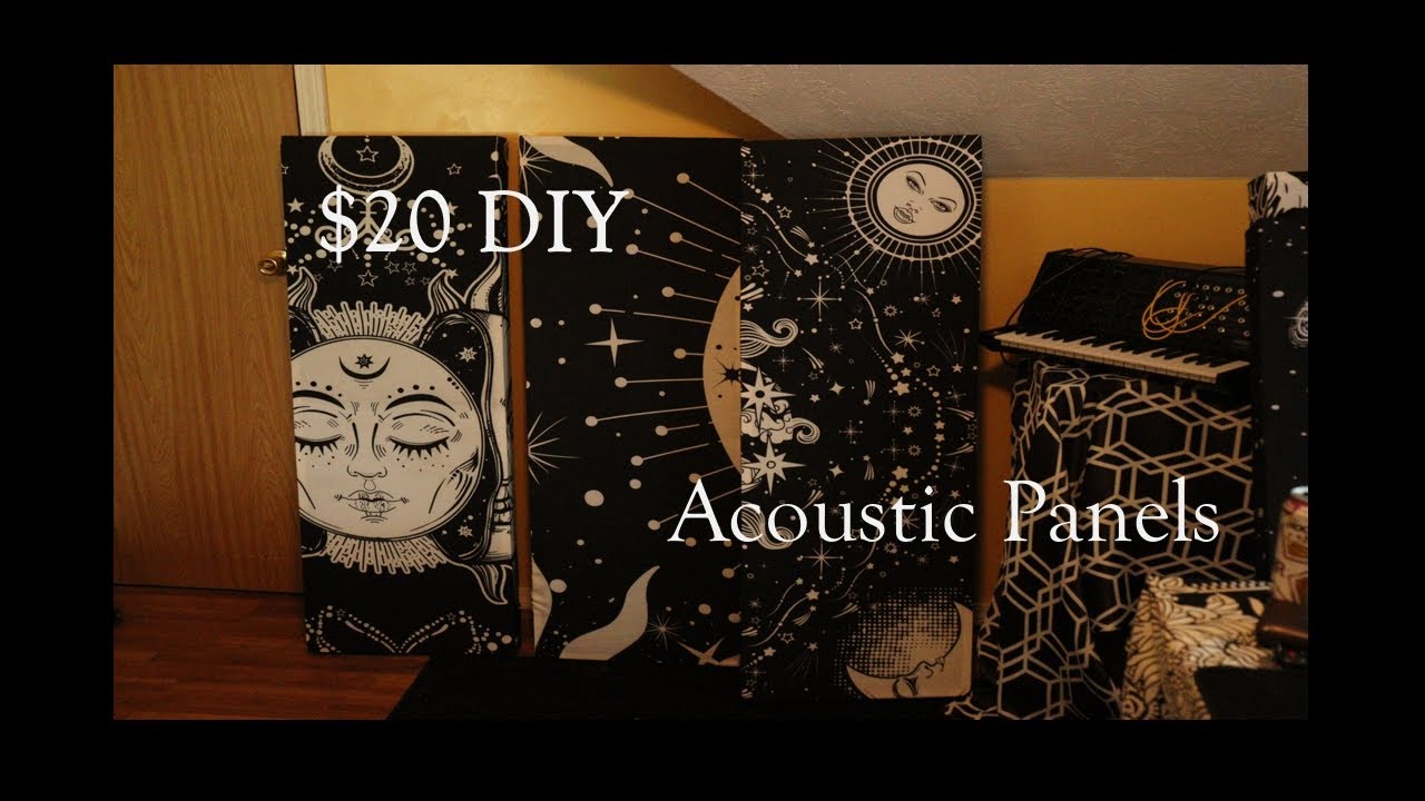 DIY Acoustic Panels - How To Make Cheap Aesthetic Acoustic Panels