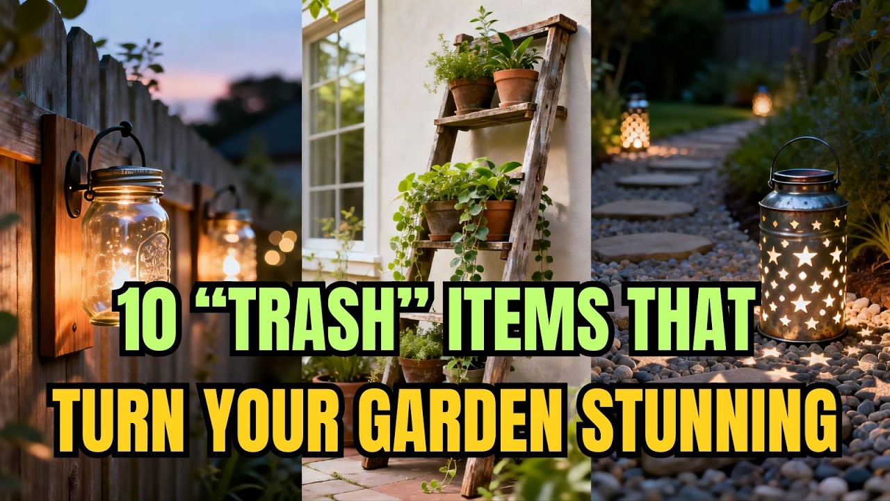 10 Cheap Garden Decor Ideas for Small Spaces | Reuse & Upcycle to Look Expensive 😍