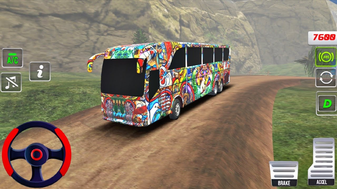 Bus Games 2025 : Ultra-Realistic Offroad Coach Bus Driving 3D : Android Gameplay