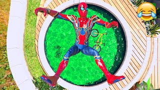 Spider-Man Bike Ragdolls de GTA 5: errores épicos y momentos divertidos n.º 12 screenshot 2