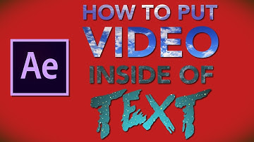 How to put Video Inside of Text tutorial | After Effects CC 2017