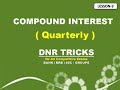 COMPOUND INTEREST ( Quarterly ) - LESSON-3