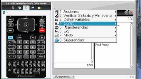 TI Nspire CAS : Programacion - Funciones