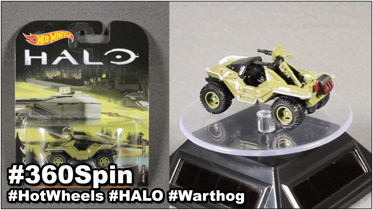 HALO, Hot Wheels, 360 Spin, Warthog, Master Chief, UNSC, Breaux Show. 