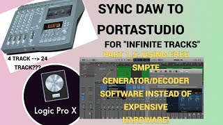 SYNC DAW TO PORTASTUDIO - PART 1.5: USE FREE SOFTWARE FOR MIDI SYNC SIGNAL INSTEAD OF HARDWARE screenshot 4