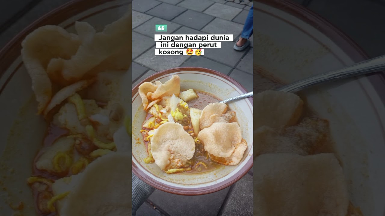 jangan hadapi dunia dengan perut kosong 